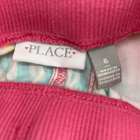 Children's Place Pink Blue Yellow Tie Dye Shorts Size 6 Girl's - Picture 2 of 5